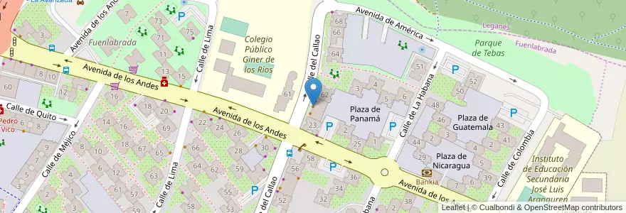Mapa de ubicacion de Bar Basilio en 스페인, Comunidad De Madrid, Comunidad De Madrid, Área Metropolitana De Madrid Y Corredor Del Henares, Fuenlabrada.