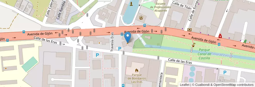 Mapa de ubicacion de Bar Benurdos en España, Castilla Y León, Valladolid, Valladolid.