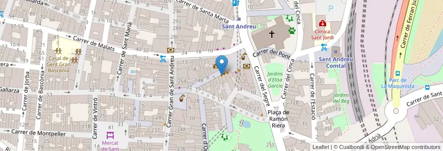 Mapa de ubicacion de Bar Beny en İspanya, Catalunya, Barcelona, Barcelonès, Barcelona.