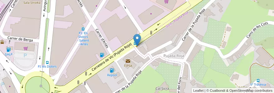 Mapa de ubicacion de Bar Berga en Espagne, Catalogne, Barcelone, Bages, Manresa.