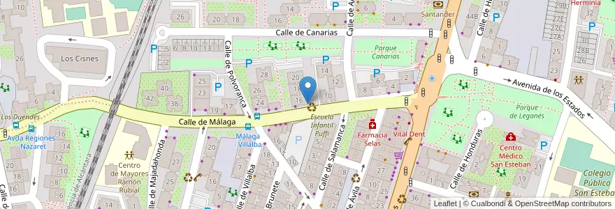 Mapa de ubicacion de Bar Bleda en Испания, Мадрид, Мадрид, Área Metropolitana De Madrid Y Corredor Del Henares, Fuenlabrada.