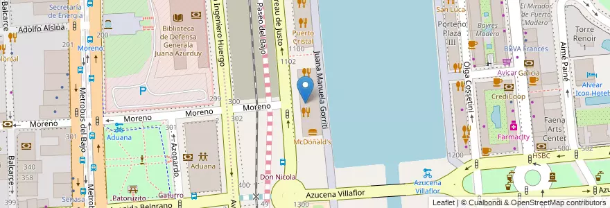 Mapa de ubicacion de Bar Bull, Puerto Madero en 阿根廷, Ciudad Autónoma De Buenos Aires, Comuna 1, 布宜诺斯艾利斯.
