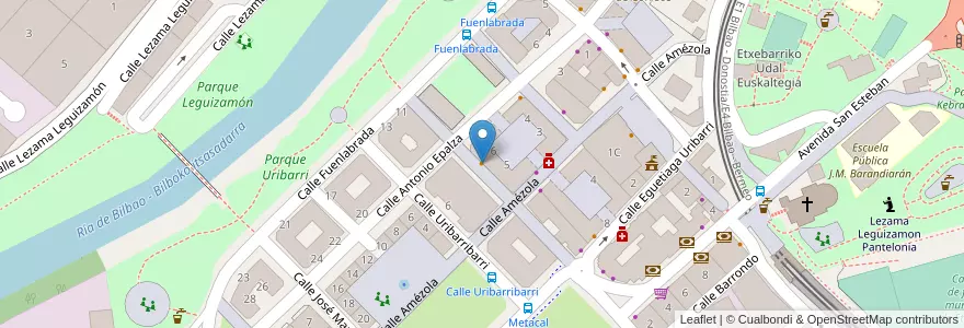 Mapa de ubicacion de Bar Café Joan en 西班牙, 巴斯克, 比斯开, Bilboaldea.