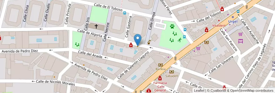 Mapa de ubicacion de Bar Café Mónica en Sepanyol, Comunidad De Madrid, Comunidad De Madrid, Área Metropolitana De Madrid Y Corredor Del Henares, Madrid.