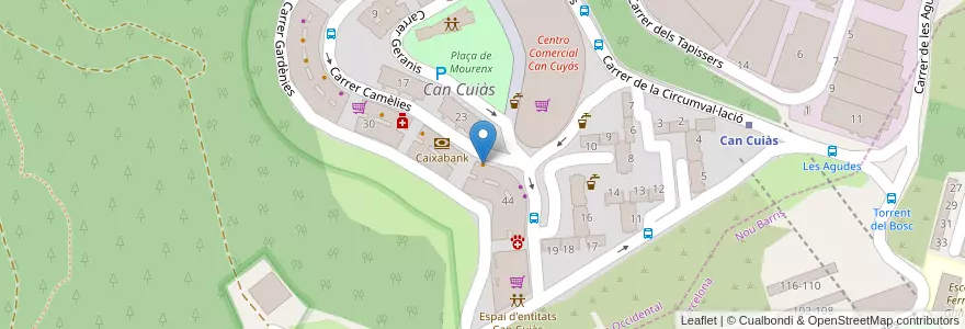 Mapa de ubicacion de Bar-Café "Nou" en 스페인, Catalunya, Barcelona, Vallès Occidental, Montcada I Reixac.