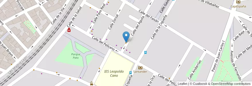 Mapa de ubicacion de Bar Cafetería Ávila en Espanha, Castela E Leão, Valladolid, Valladolid.