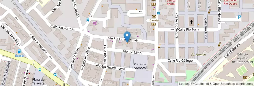 Mapa de ubicacion de Bar Cafetería Rupe en اسپانیا, بخش خودمختار مادرید, بخش خودمختار مادرید, Área Metropolitana De Madrid Y Corredor Del Henares, Leganés.