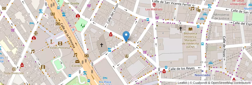 Mapa de ubicacion de Bar Cafetería Serrano en スペイン, マドリード州, Comunidad De Madrid, Área Metropolitana De Madrid Y Corredor Del Henares, Madrid.
