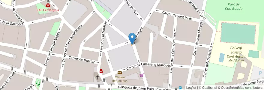 Mapa de ubicacion de Bar Cal Sepe en Spagna, Catalunya, Barcelona, Maresme, Mataró.