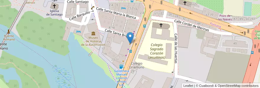 Mapa de ubicacion de Bar Cambell en スペイン, カスティーリャ・イ・レオン州, サラマンカ, Campo De Salamanca, サラマンカ.