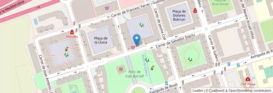 Mapa de ubicacion de bar Can borrell en إسبانيا, كتالونيا, برشلونة, Vallès Oriental, Mollet Del Vallès.