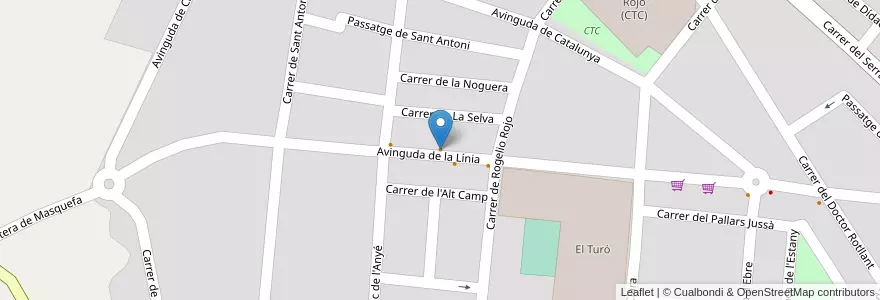 Mapa de ubicacion de Bar Can Cristòbal en Испания, Каталония, Барселона, Anoia, Masquefa.