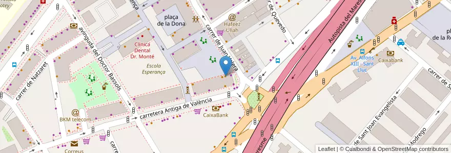 Mapa de ubicacion de Bar Can Gabella en İspanya, Catalunya, Barcelona, Barcelonès, Badalona.