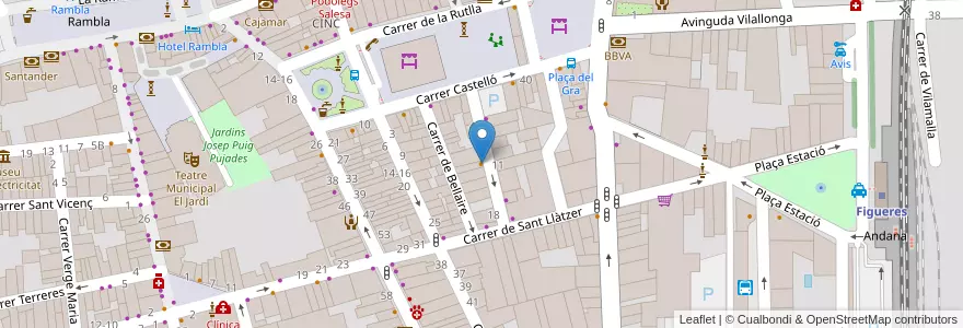 Mapa de ubicacion de Bar Can Segundo en Spagna, Catalunya, Girona, Alt Empordà, Figueres.