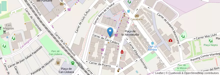 Mapa de ubicacion de Bar Cantizano en 스페인, Catalunya, Barcelona, Baix Llobregat, Sant Feliu De Llobregat.