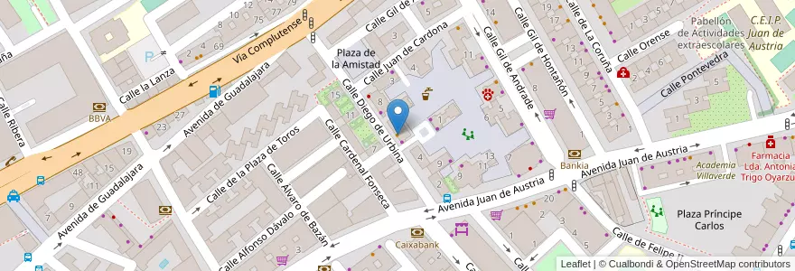 Mapa de ubicacion de Bar Casa Juanjo en اسپانیا, بخش خودمختار مادرید, بخش خودمختار مادرید, Área Metropolitana De Madrid Y Corredor Del Henares, الکالا د هنارس.