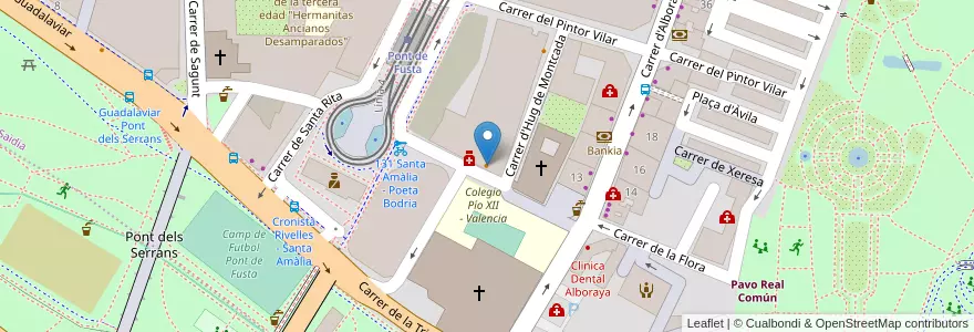 Mapa de ubicacion de Bar Casa Paco en スペイン, バレンシア州, València / Valencia, Comarca De València, València.