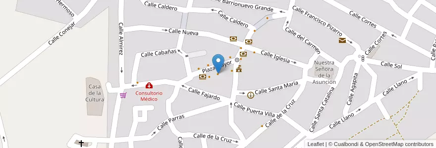 Mapa de ubicacion de Bar Casa Suárez en España, Extremadura, Cáceres, Tajo-Salor, Malpartida De Cáceres.