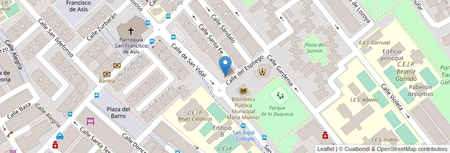 Mapa de ubicacion de Bar Cascorro en إسبانيا, منطقة مدريد, منطقة مدريد, Área Metropolitana De Madrid Y Corredor Del Henares, القلعة الحجارة.