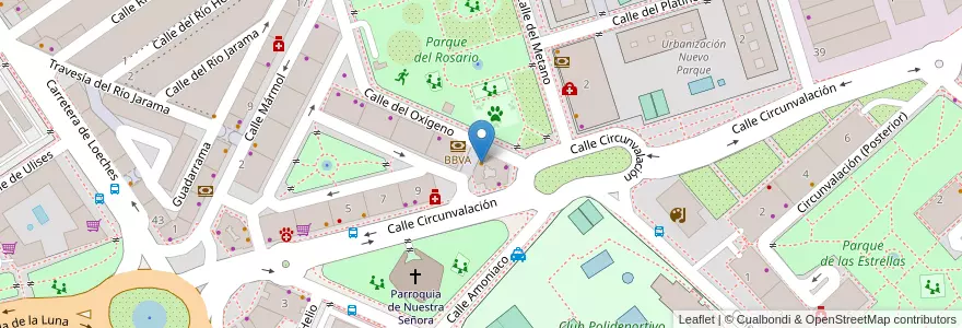 Mapa de ubicacion de Bar Castilla en Espanha, Comunidade De Madrid, Comunidade De Madrid, Área Metropolitana De Madrid Y Corredor Del Henares, Torrejón De Ardoz.