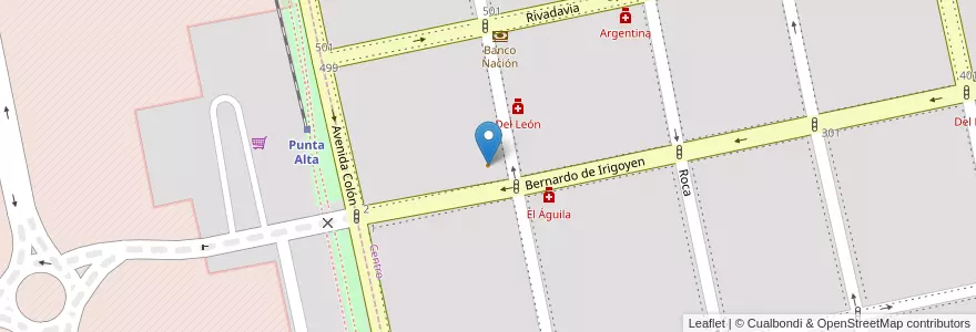 Mapa de ubicacion de Bar Central en アルゼンチン, ブエノスアイレス州, Partido De Coronel De Marina Leonardo Rosales, Punta Alta.