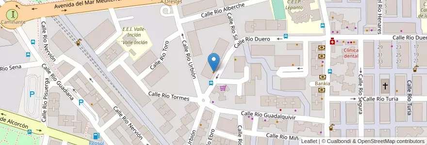 Mapa de ubicacion de Bar Cleto en Spain, Community Of Madrid, Community Of Madrid, Área Metropolitana De Madrid Y Corredor Del Henares, Leganés.