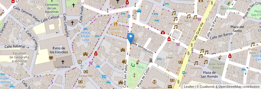 Mapa de ubicacion de Bar Colón en إسبانيا, قشتالة وليون, شلمنقة, دائرة شلمنقة, شلمنقة.