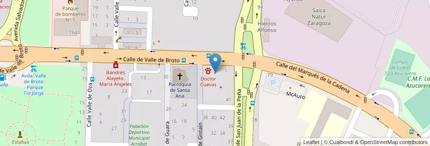 Mapa de ubicacion de Bar Comic en Spanje, Aragón, Zaragoza, Zaragoza, Zaragoza.