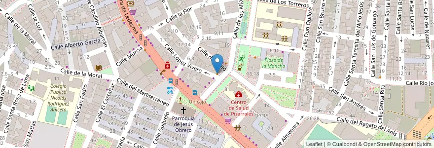 Mapa de ubicacion de Bar Conde en 西班牙, Castilla Y León, Salamanca, Campo De Salamanca, Salamanca.