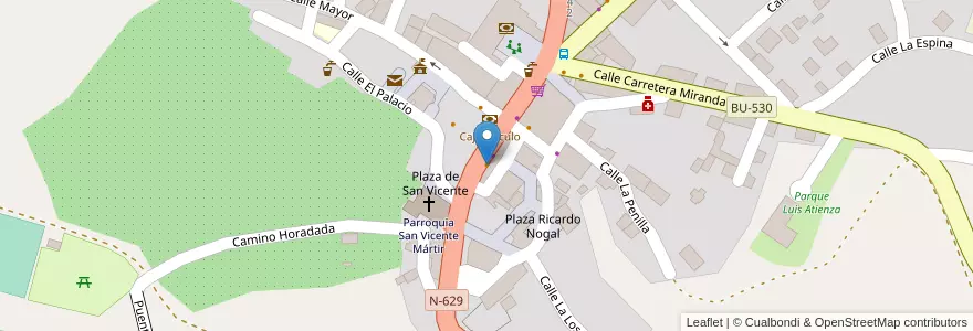 Mapa de ubicacion de Bar Conde en España, Castilla Y León, Burgos, Las Merindades, Trespaderne.