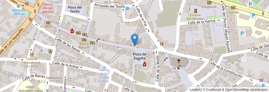 Mapa de ubicacion de Bar Coyote en 스페인, Comunidad De Madrid, Comunidad De Madrid, Área Metropolitana De Madrid Y Corredor Del Henares, Fuenlabrada.