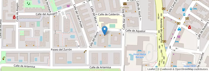 Mapa de ubicacion de Bar Cris Mar en スペイン, マドリード州, Comunidad De Madrid, Área Metropolitana De Madrid Y Corredor Del Henares, Madrid.