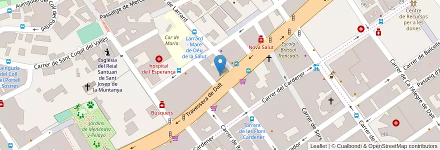 Mapa de ubicacion de Bar dakmar en إسبانيا, كتالونيا, برشلونة, بارسلونس, Barcelona.