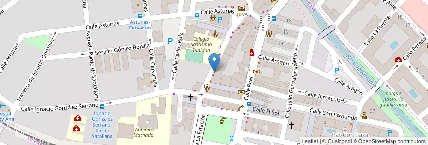 Mapa de ubicacion de Bar de copas Piscis en Испания, Мадрид, Мадрид, Cuenca Del Guadarrama, Collado Villalba.