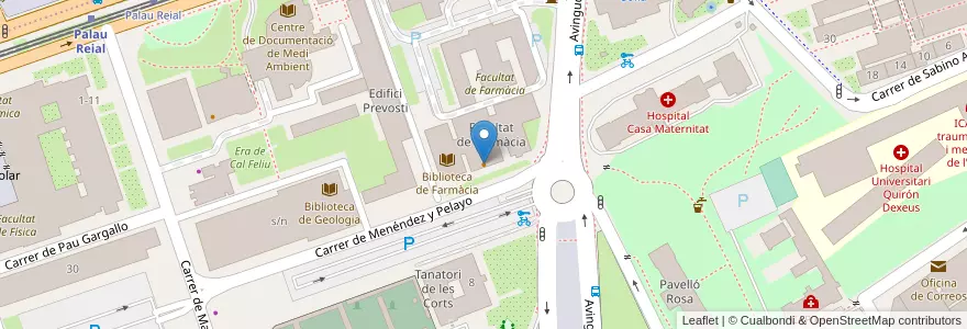 Mapa de ubicacion de Bar de Farmàcia en 西班牙, Catalunya, Barcelona, Barcelonès, Barcelona.