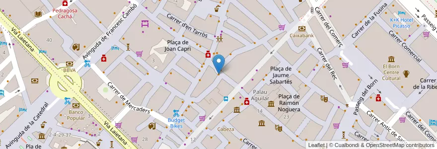 Mapa de ubicacion de Bar del Pla en Spanien, Katalonien, Barcelona, Barcelonès, Barcelona.