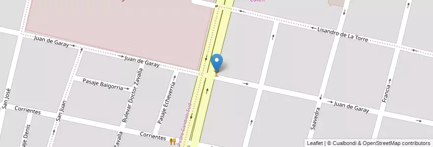 Mapa de ubicacion de Bar del Sur en الأرجنتين, سانتا في, إدارة العاصمة, سانتا في العاصمة, سانتا في.