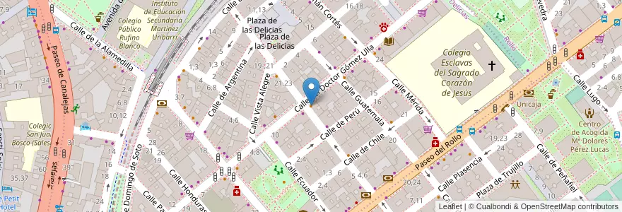 Mapa de ubicacion de Bar Delicias en Spagna, Castilla Y León, Salamanca, Campo De Salamanca, Salamanca.