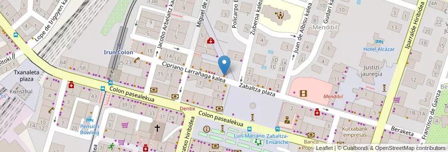 Mapa de ubicacion de Bar Disco en Испания, Страна Басков, Гипускоа, Бахо-Бидасоа, Irun.