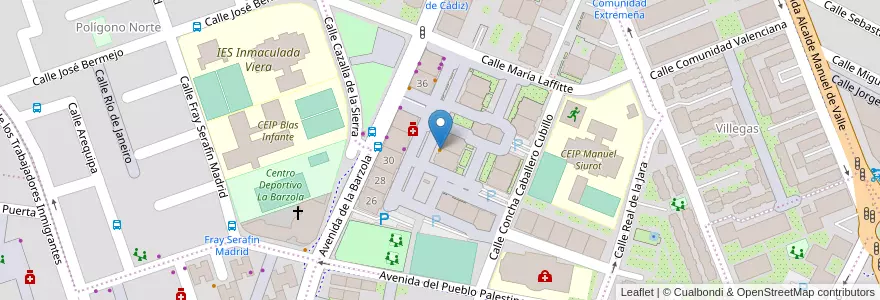 Mapa de ubicacion de Bar Doble R en スペイン, アンダルシア州, Sevilla, セビリア.