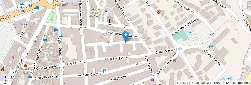 Mapa de ubicacion de Bar Dolores El Chispa en Испания, Андалусия, Málaga, La Axarquía, Nerja.