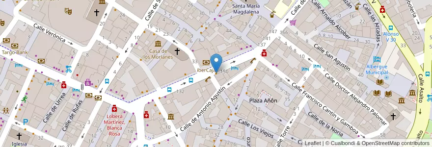 Mapa de ubicacion de Bar Don Policarpo en 西班牙, Aragón, 萨拉戈萨, Zaragoza, 萨拉戈萨.