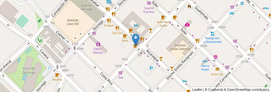 Mapa de ubicacion de Bar du Marché, Palermo en Argentinië, Ciudad Autónoma De Buenos Aires, Buenos Aires.