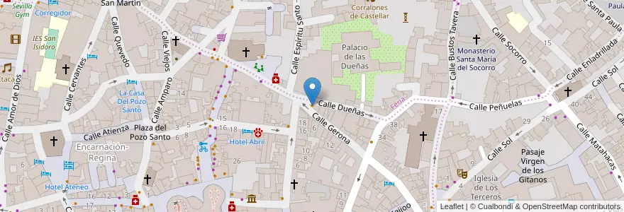 Mapa de ubicacion de Bar Dueñas en 西班牙, 安达鲁西亚, Sevilla, Sevilla.