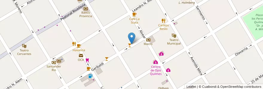 Mapa de ubicacion de Bar Dunkue en Аргентина, Буэнос-Айрес, Partido De Quilmes, Quilmes.