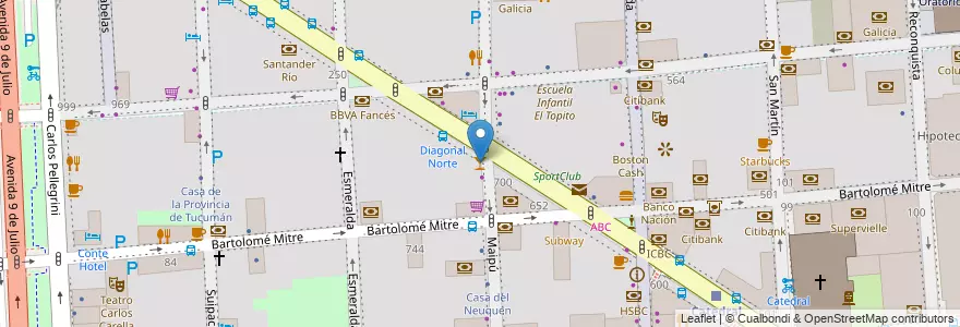 Mapa de ubicacion de Bar Ecuador, San Nicolas en Аргентина, Буэнос-Айрес, Comuna 1, Буэнос-Айрес.