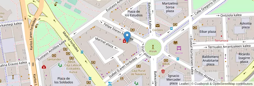 Mapa de ubicacion de Bar Egoki en Испания, Страна Басков, Гипускоа, Donostialdea, Donostia/San Sebastián.