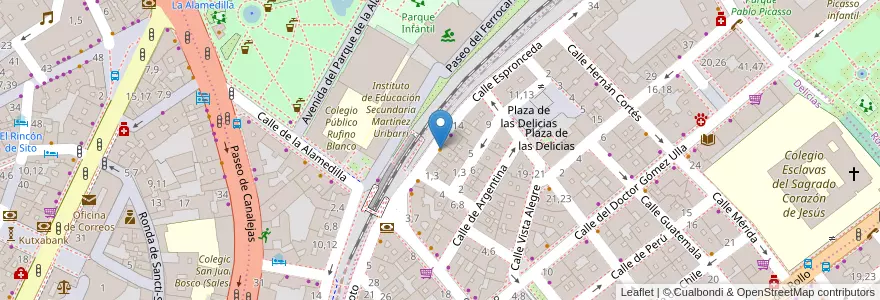 Mapa de ubicacion de Bar El Apeadero de la Alamedilla en Spagna, Castilla Y León, Salamanca, Campo De Salamanca, Salamanca.