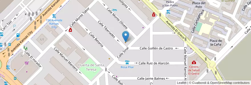 Mapa de ubicacion de Bar el Cateto en España, Andalucía, Sevilla, Sevilla.