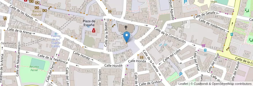 Mapa de ubicacion de Bar El Coyote en إسبانيا, منطقة مدريد, منطقة مدريد, Área Metropolitana De Madrid Y Corredor Del Henares, Fuenlabrada.
